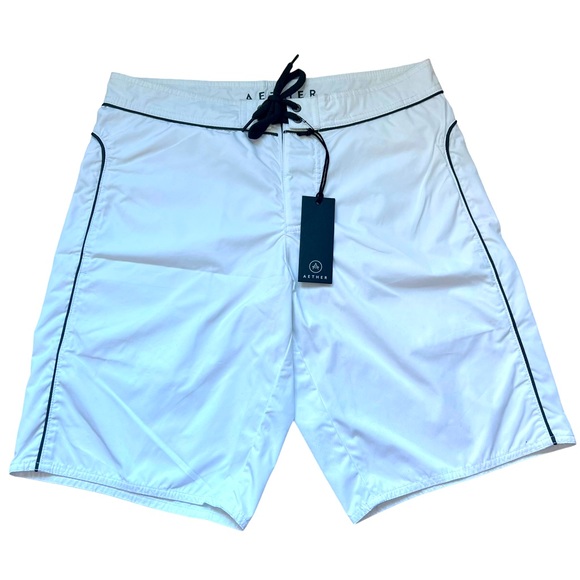 Aether Size 28 Mens White Polyester NWT Shorts - Picture 1 of 9